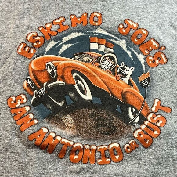 Vintage 90s Eskimo Joes Let’s Go Bowling Tee - Picture 5 of 8